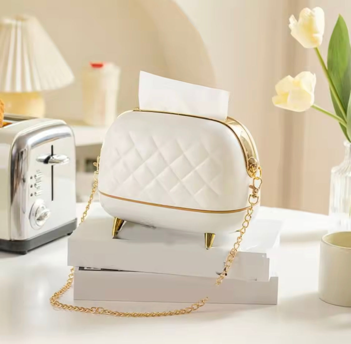 Hand Bag Style Tissue Box, Large Capacity Napkin Holder, Living Room Tissue Dispenser Hand Bag Style Tissue Box, Large Capacity Napkin Holder, Living Room Tissue Dispenser